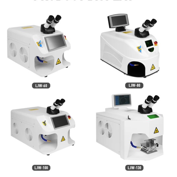 60W 80W 100W 130W Desktop Jewelry Laser Spot Welder Metal Gold Silver Jewelry Welding Repairing Machine