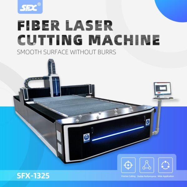 SFX-1325 1500W 2000W 3000W Sheet Metal Fiber Laser Cutting Machine Metal Laser Cutter 1300*2500mm Workbed