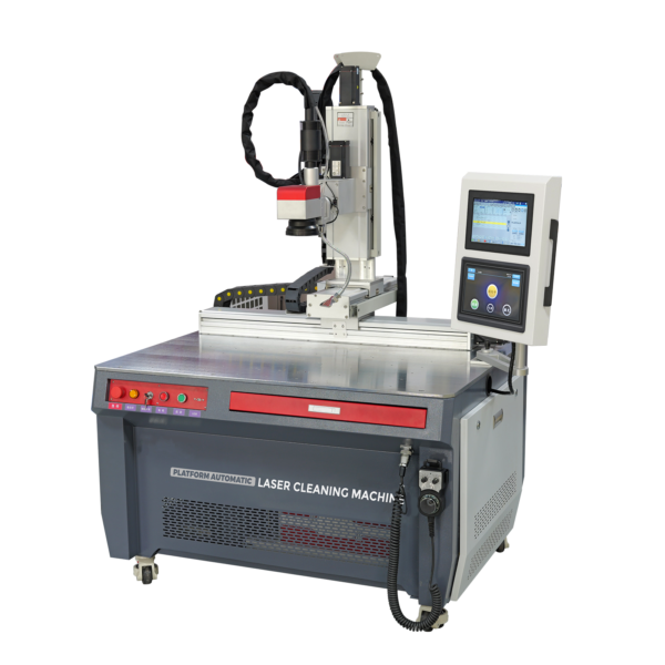 200W 300W 500W Pulsed Platform Automatic Laser Cleaning Machine Laser Rust Oil Paint Plating Remover