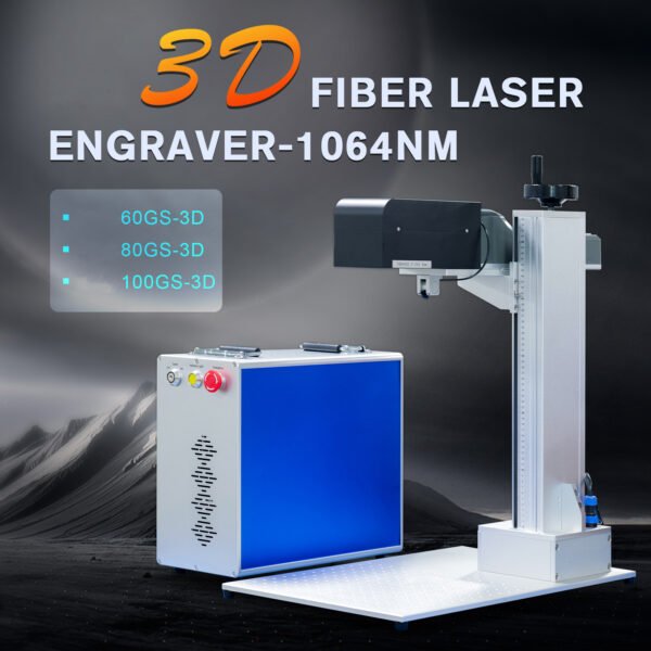 SFX 60W 80W 100W 3D Fiber Laser Engraver FEELTEK 3D Dynamic Focus System Lenmark Software 3D Laser Marking Machine