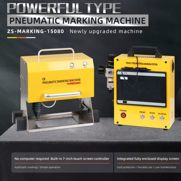 SFX 150*80mm Pneumatic Marking Machine Dot Peen Marking Machine VIN Code Frame Nameplate Engraving Machine