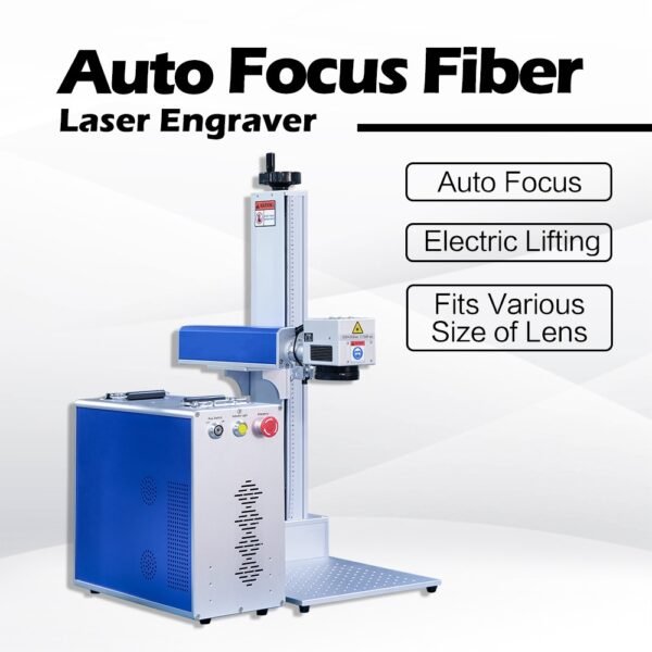 Auto Focus Split 50W JPT Fiber Laser Engraver Metal Laser Marking Machine