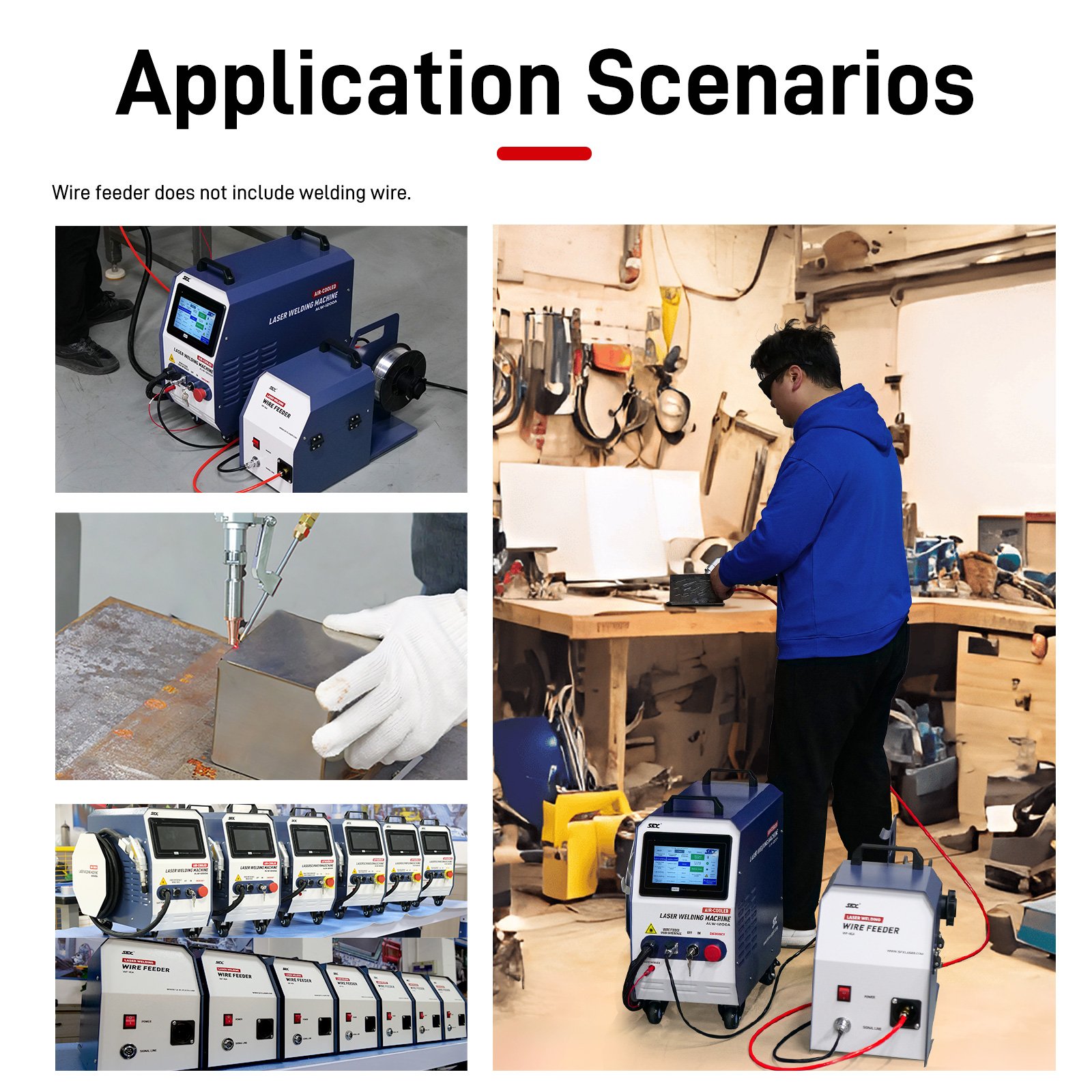 SFX ALW-1200A Air-cooled Laser Welding Machine with Auto Wire Feeder for Metal Stainless Steel Aluminum Copper Welding - Image 8