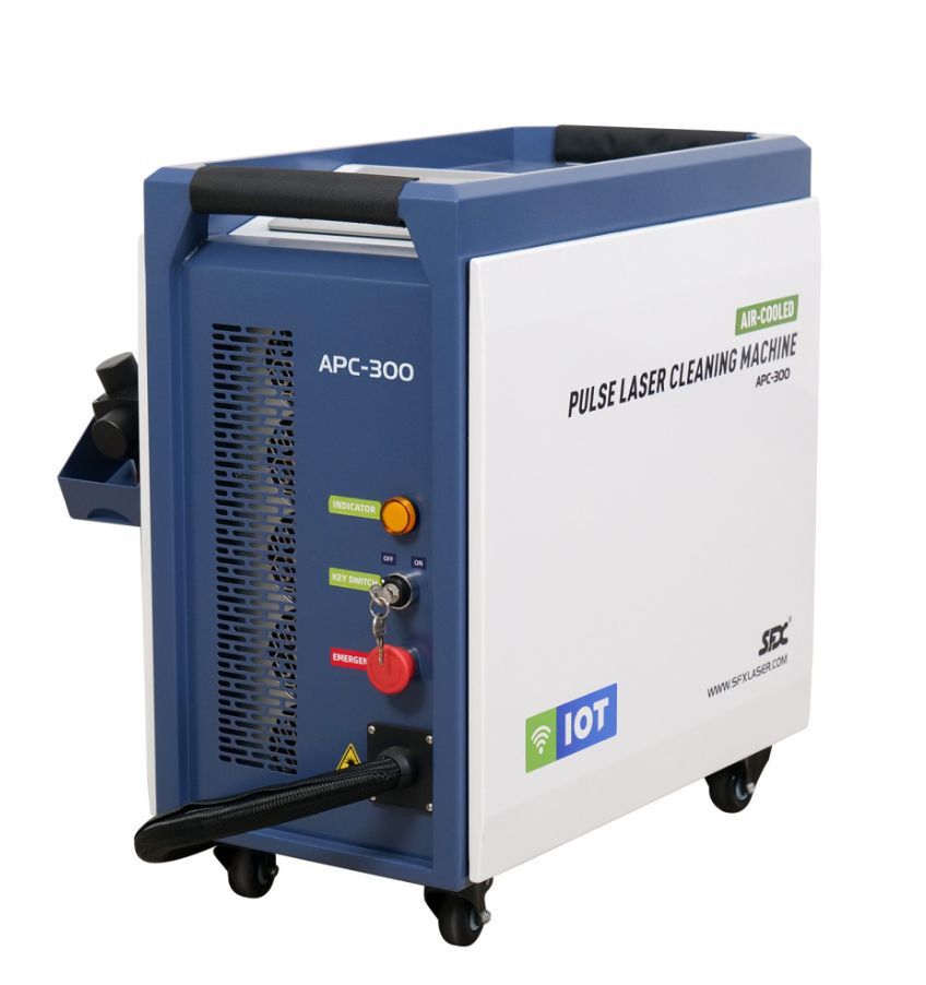 SFX APC 300W 500W IoT Air Cooled Laser Cleaner Laser Wood Cleaning Machine with IoT Technology and Self Propelled Device