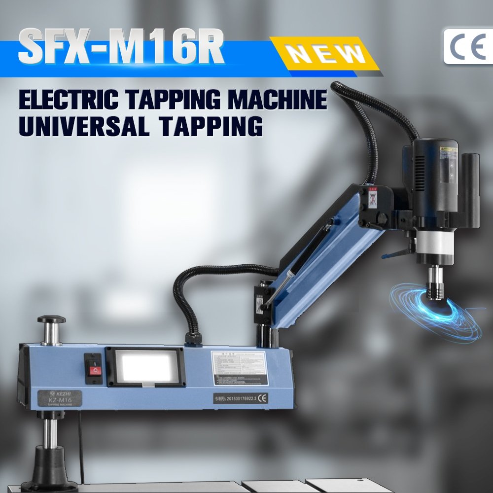 US Stock SFX-M24HR M4-M20 Electric Tapping Machine Electric Tapping Arm Universal Tapping Machine with TC820 ANSI Collets