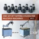 GT12 ANSI Tapping Collet 9PCS 1/4 5/16 5/32 1/16 3/16 7/32 3/8 7/16 1/2 Thread For Electric Tapping Machine SFX-M16R