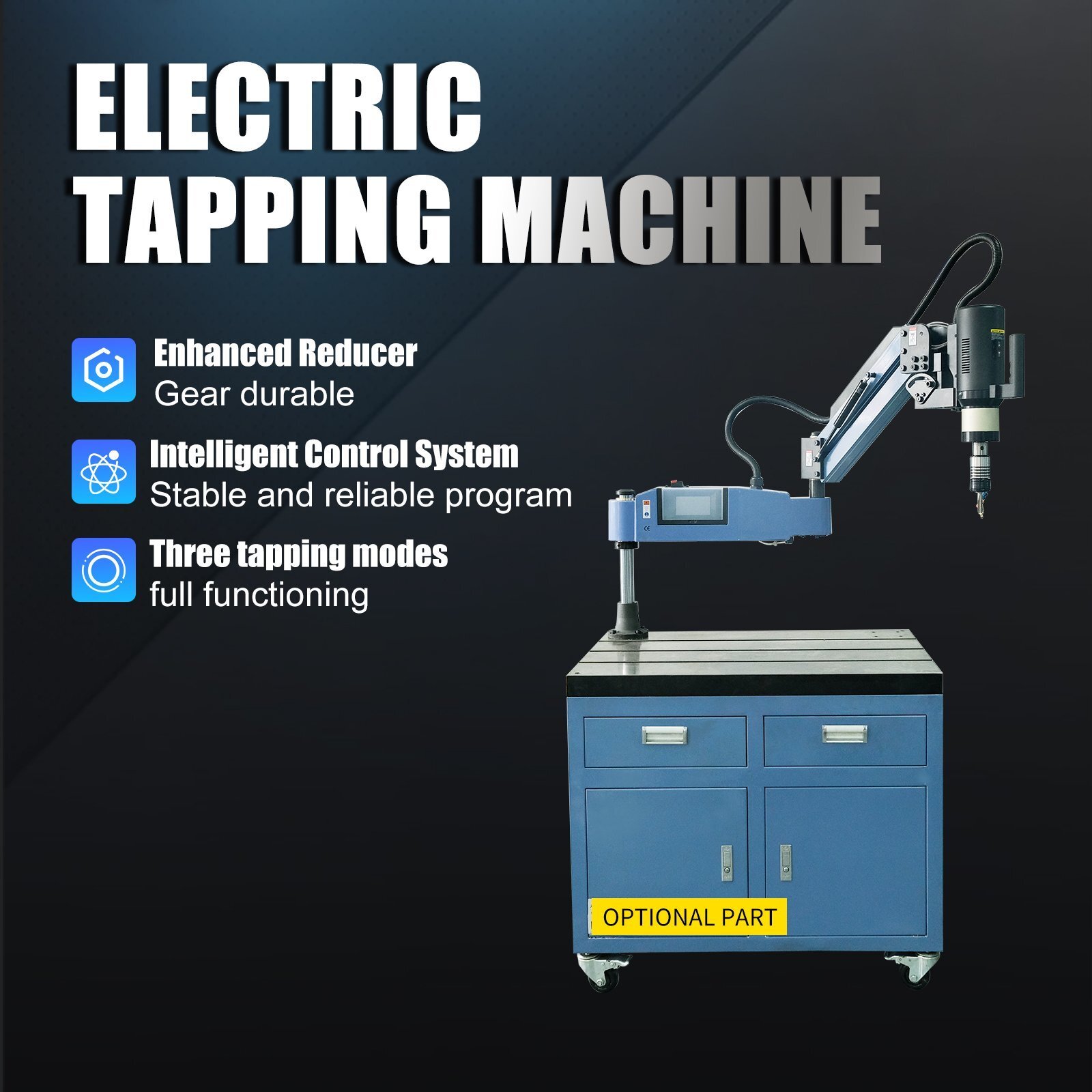 US Stock SFX M6-M36 Automatic Electric Tapping Machine M36R Universal Electric Tapping Arm with Oil Sprayer - Image 5