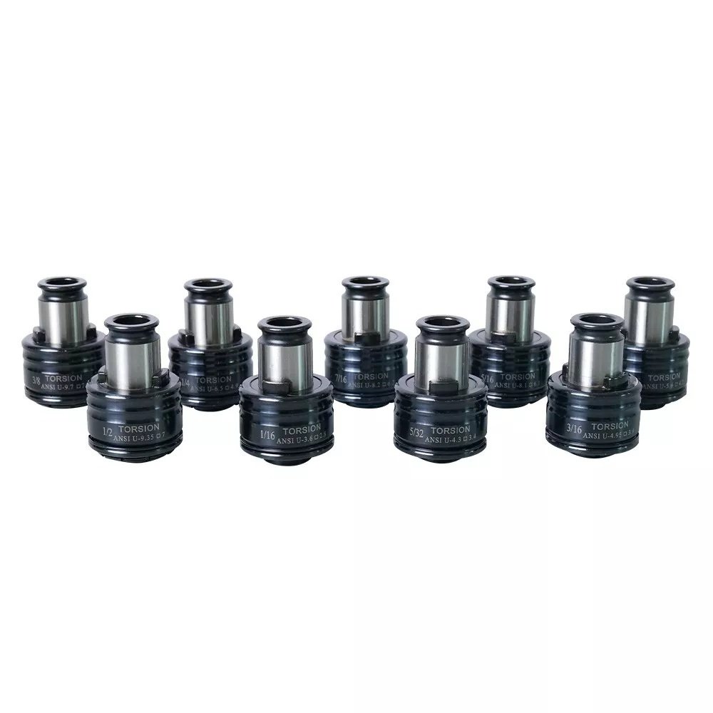 SFX 9PCS GT12 ANSI Tap Collets Chucks Holders for SFX M16R Tapping Machine - Image 7