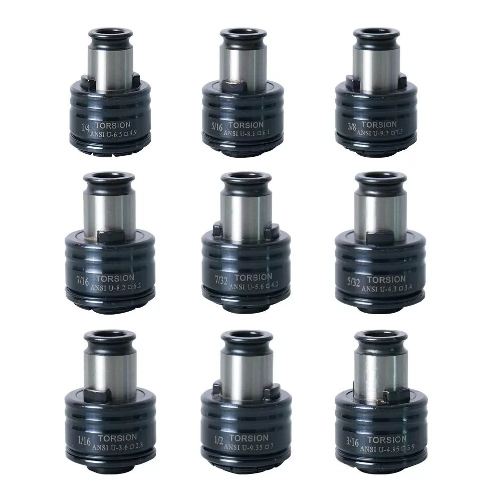 SFX 9PCS GT12 ANSI Tap Collets Chucks Holders for SFX M16R Tapping Machine - Image 2